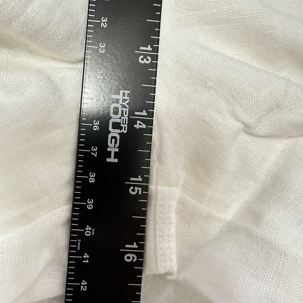 Athleta Retreat 100% Linen Wide Leg Pants in White NWT Size 22 - Picture 7 of 8